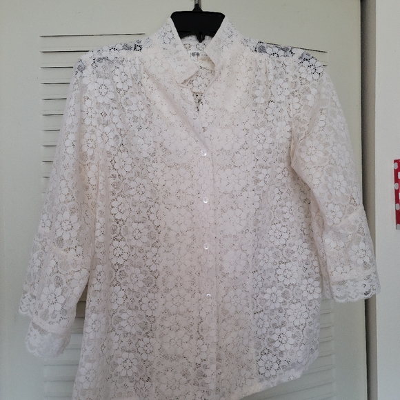 Ladies Open Weave Blouse - Picture 1 of 6
